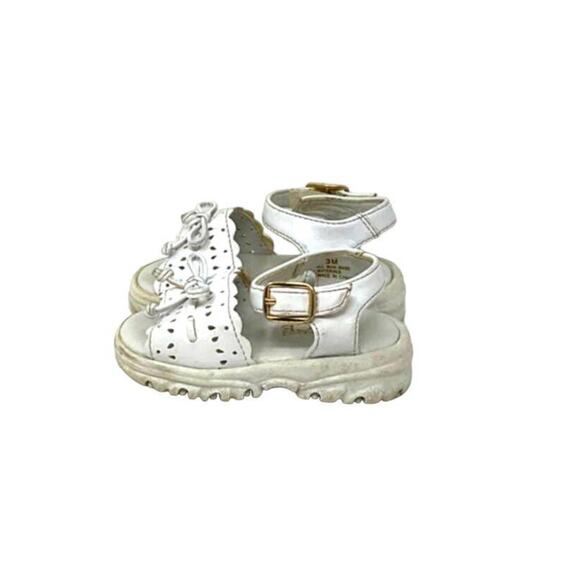 The Children’s Place Infant Girls White Sandals Size 3M - Picture 2 of 9